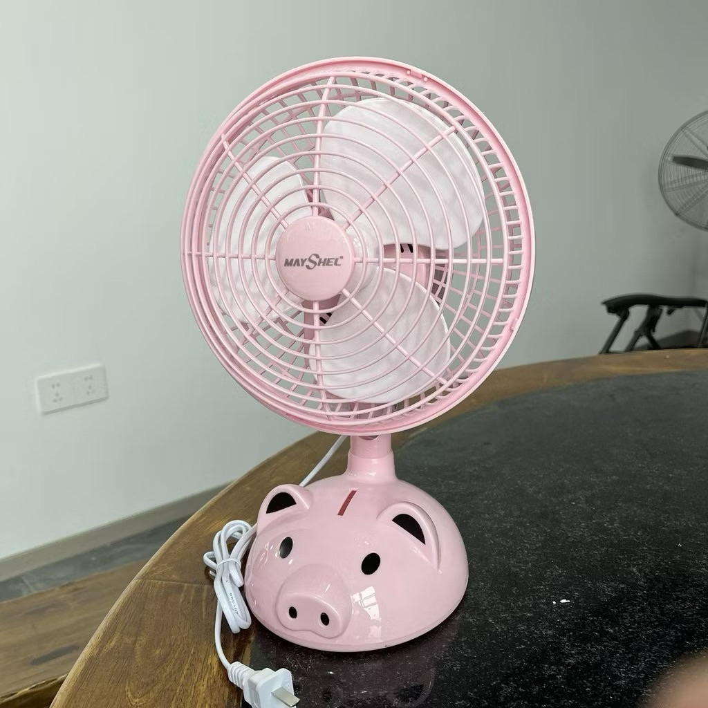 Quạt  điện mini cắm để bàn làm làm việc bàn học văn phòng