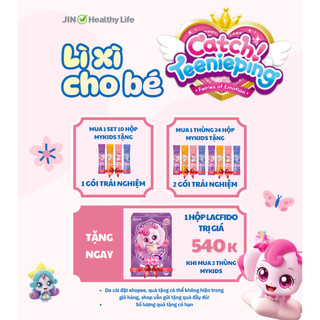 Set dùng thử Catch! Teenieping Ss6 Thạch dinh dưỡng cho bé Lacfido Vitamin/Kẽm/Canxi/Arginine Jelly (15g x 4 sticks)