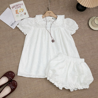 Set babydoll áo thô boi kèm quần chun gấu cực xinh, set đồ mùa hè LAVIAN S16
