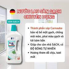 (Đức) Nước Lau Nhà Denkmit Cho Sàn Gạch Sáng Bóng An Toàn