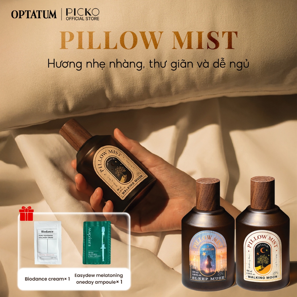 Xịthơm Gối Thư Giãn Giấc Ngủ Optatum Pillow Mist 100Ml - Hình Ảnh Thực Tế