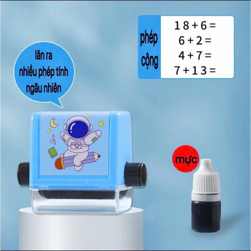Con lăn tạo phép tính cộng trừ nhân chia, tạo ra bài tập cho bé học toán, giúp ba mẹ nhàn hơn