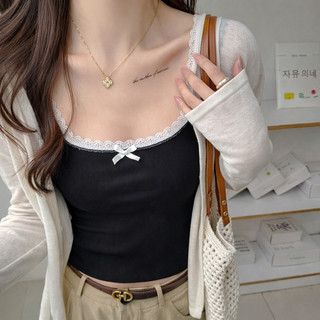 ( MẪU MỚI 2026 ) Áo Tanktop Nữ, Áo Ba Lỗ Có Đệm Mút Dáng Ôm Phối Ren Basic Chất Thun Gân Co Giãn Thanh Lịch AOT014