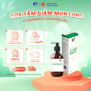Sữa Tắm Giảm Mụn Lưng, Mụn Body, Viêm Nang Lông - AHA BHA, Ngừa Thâm 300ml Dr Cosmess Chính Hãng