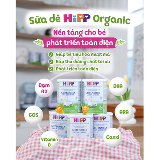 {Chính hãng} Sữa Dê HiPP Organic Combiotic Số 1/2/3 400g - Nhập Khẩu Đức, Đạm A2 Dễ Tiêu Hóa, Không Biến Đổi Gen