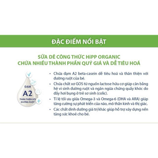 {Chính hãng} Sữa Dê HiPP Organic Combiotic Số 1/2/3 400g - Nhập Khẩu Đức, Đạm A2 Dễ Tiêu Hóa, Không Biến Đổi Gen