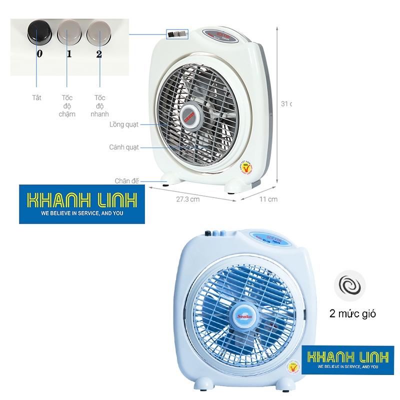 Quạt Bàn Đảo SENKO BD230 mini nhỏ - Bảo hành 24 tháng | Shopee Việt Nam