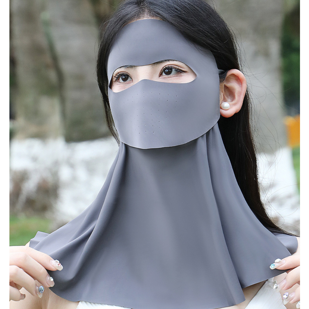 Khẩu Trang Chống Nắng Trùm Cổ, Khẩu Trang Chống Tia UV 99.9% Che Kín Mặt Cổ, Thoáng Khí Đi Nắng