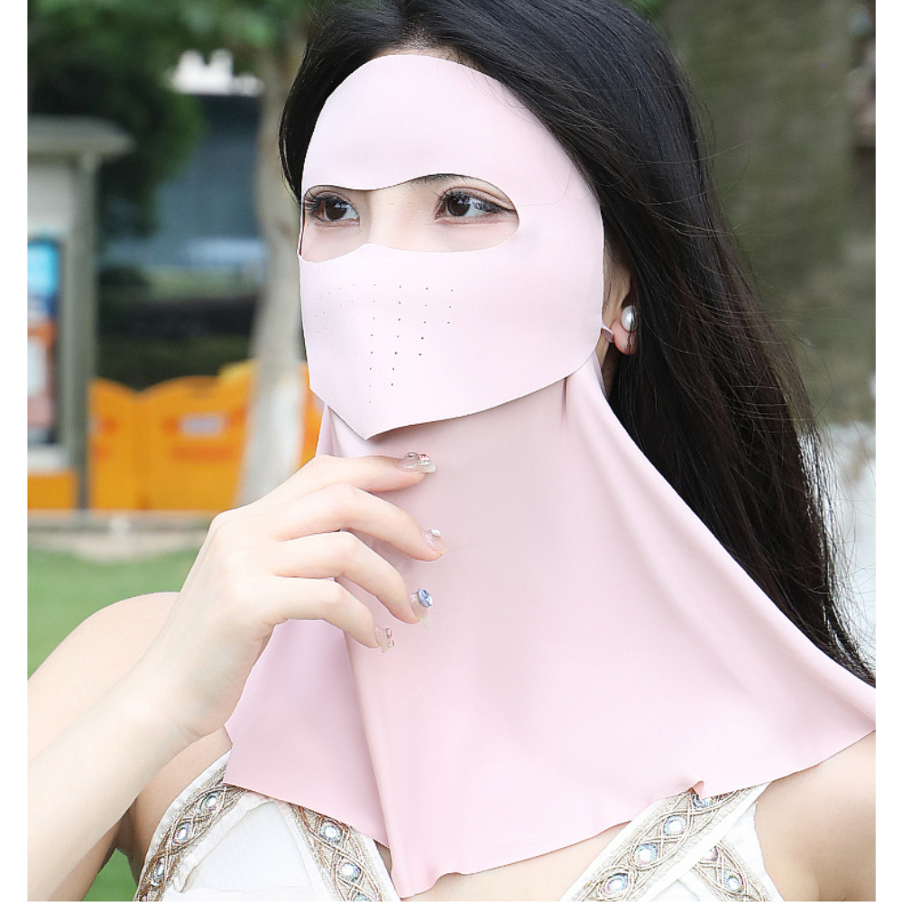 Khẩu Trang Chống Nắng Trùm Cổ, Khẩu Trang Chống Tia UV 99.9% Che Kín Mặt Cổ, Thoáng Khí Đi Nắng