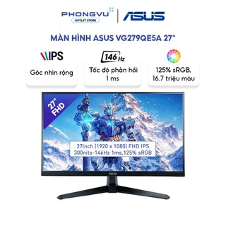 Màn hình LCD Asus 27 inch VG279QE5A (Full HD/ IPS/ 146Hz/ 1 ms MPRT/ Đen) - Bảo hành 36 tháng