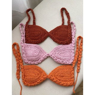 Áo bikini len dây quai to đi biển dành cho nữ