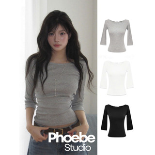 Áo Thun Nữ Cổ Thuyền Tay Lỡ Dáng Loe - Phoebe Studio [AO00326]