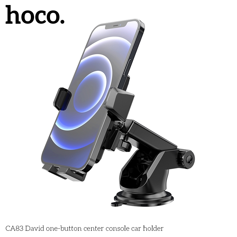 Giá Đỡ Điện Thoại Ô Tô HOCO CA83 Hút Chân Không Siêu Chắc – Kẹp Tự Động Xoay 360° Gắn Taplo Kính Chắn Gió