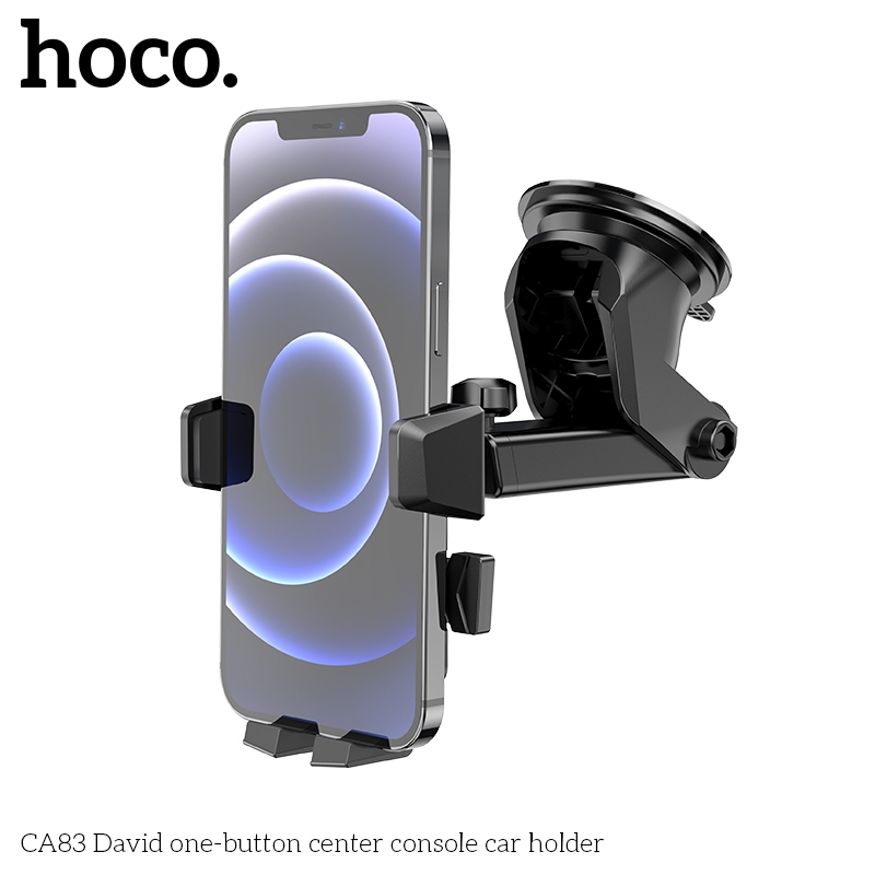 Giá Đỡ Điện Thoại Ô Tô HOCO CA83 Hút Chân Không Siêu Chắc – Kẹp Tự Động Xoay 360° Gắn Taplo Kính Chắn Gió