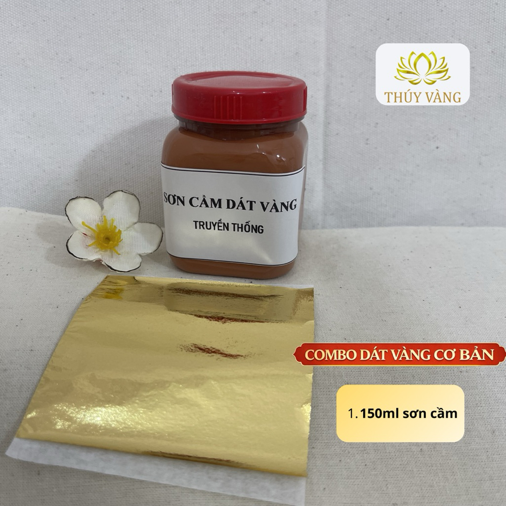 KEO DÁT VÀNG / Sơn cầm dát vàng 24k truyền thống/ Combo dát vàng 24k chuyên dụng cho Gỗ, đồ thờ, hoành phi câu đối
