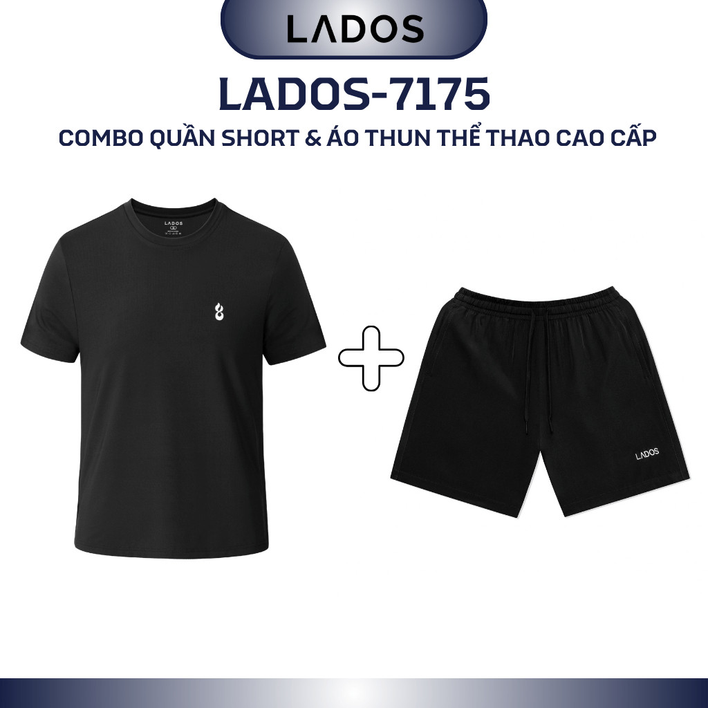 Bộ quần áo thể thao nam đẹp cao cấp LADOS-7175 thoáng mát, co giãn năng động, thời trang (Áo 9253 quần 4173)