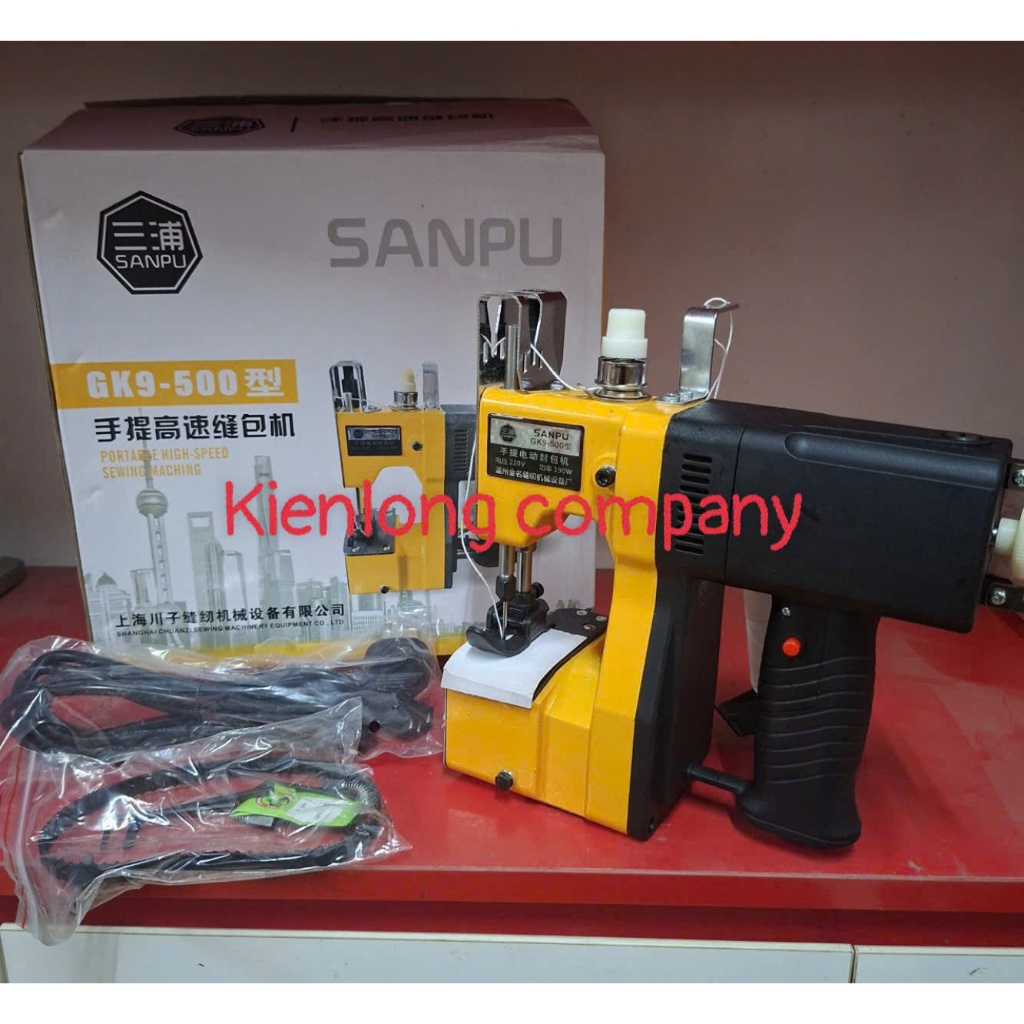 Máy Khâu Bao Cầm Tay Pin Sạc GK9-500 Hãng SANPU  – Tặng  Kim & 1 Cuộn Chỉ Khi Đặt Hàng
