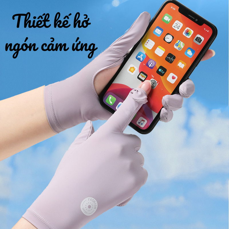 Găng Tay Chống Nắng UPF50+ Cho Nữ, Găng Tay Chống Tia UV, Thoáng Khí, Bảo Vệ Da Tay Hiệu Quả