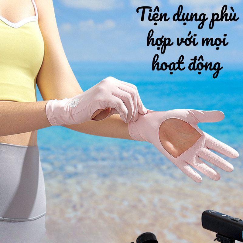 Găng Tay Chống Nắng UPF50+ Cho Nữ, Găng Tay Chống Tia UV, Thoáng Khí, Bảo Vệ Da Tay Hiệu Quả