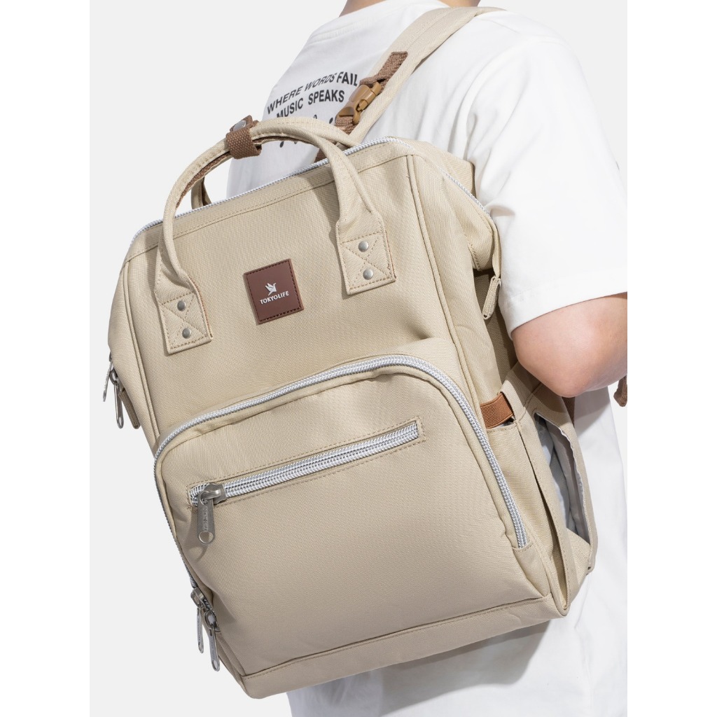 Ba Lô Chống Trộm Chống Nước Có Đai Cài Valy TOKYOLIFE 40004605 (40x28x17cm - 15.6 inch)