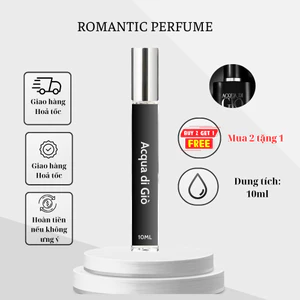 Nước hoa nam Romantic Acqua Gio Black EDP 10ml - Thơm lâu, hấp dẫn, tươi mát, nam tính