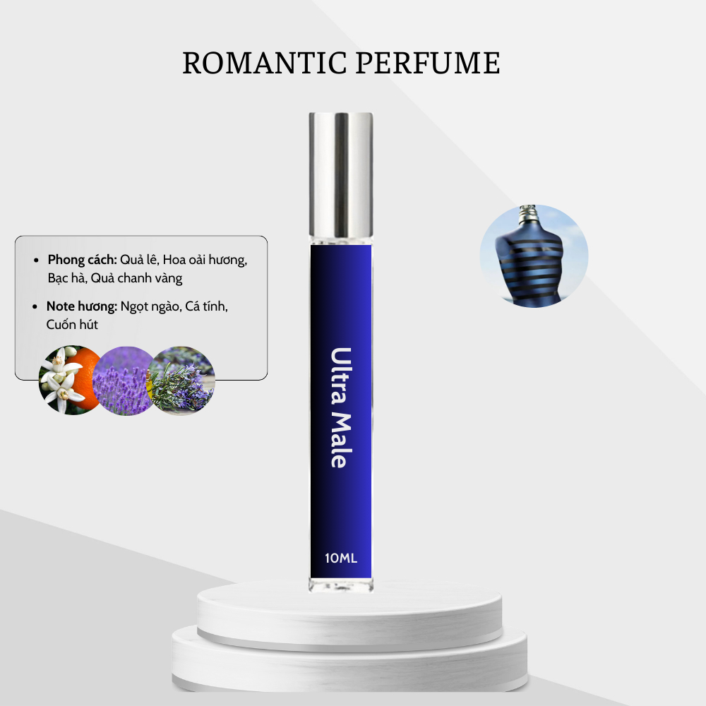 Nước hoa nam Romantic Ultra Male EDT chiết 10ml - phong cách phái mạnh