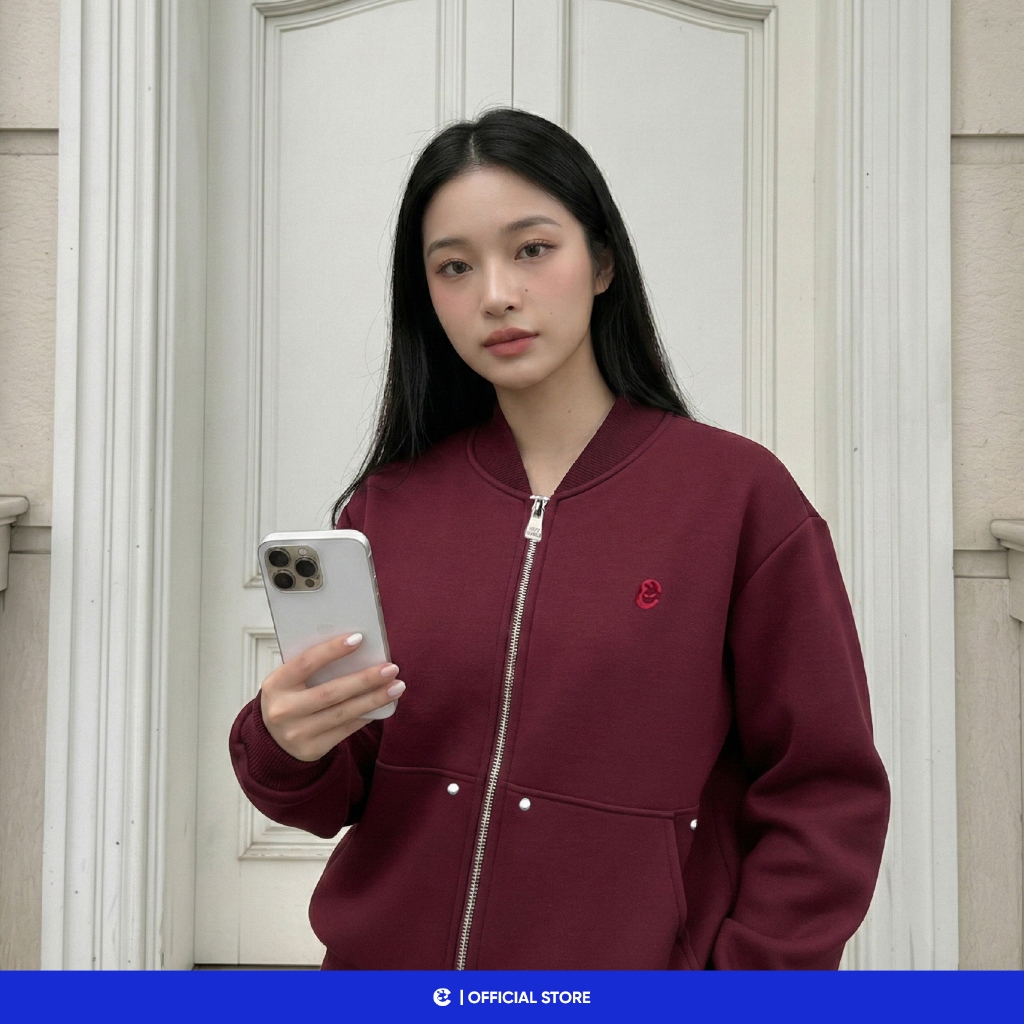 Áo khoác Varsity nam nữ nỉ dạ boxy Local Brand Chính Hãng City Cycle Áo Khoác Varsity Daily
