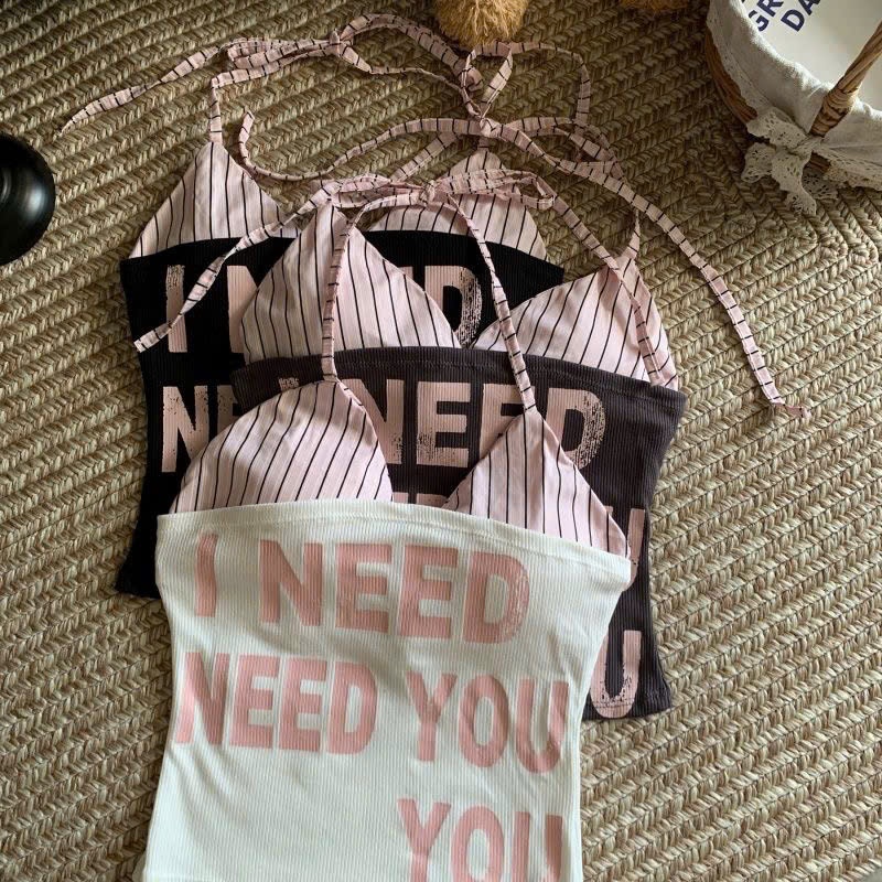 Set áo quây và bra I NEED YOU cá tính năng động cho mùa hè SET001 - Tiktik