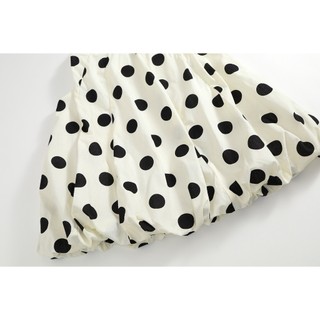 Váy Bí Cho Bé Gái, Váy Bí Thiết Kế Chấm Bi Hot Trend Chất Liệu Cotton Mềm Mại