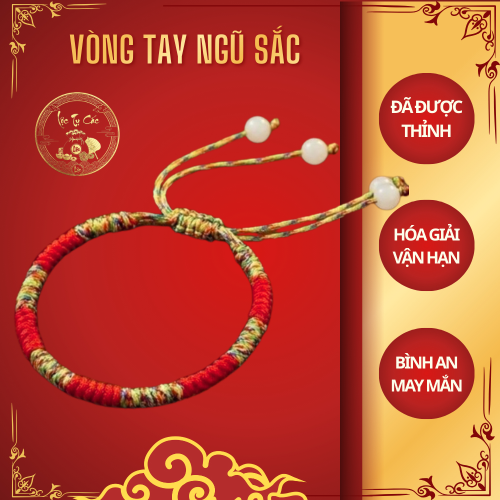 Vòng tay chỉ đỏ, vòng Tây Tạng ( ĐÃ THỈNH ) phong thủy mang lại may mắn, bình an cho người đeo