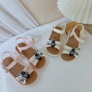 SZ 26-35 Dép Quai Hậu Đi Học Cao Su Dẻo Stick Thỏ Quai Dán Cho Bé Gái K151