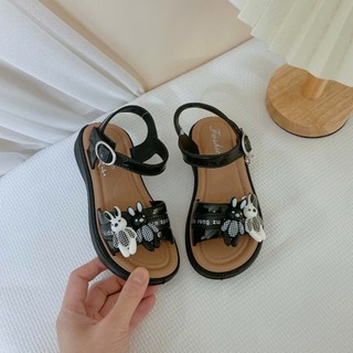 SZ 26-35 Dép Quai Hậu Đi Học Cao Su Dẻo Stick Thỏ Quai Dán Cho Bé Gái K151