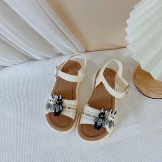 SZ 26-35 Dép Quai Hậu Đi Học Cao Su Dẻo Stick Thỏ Quai Dán Cho Bé Gái K151