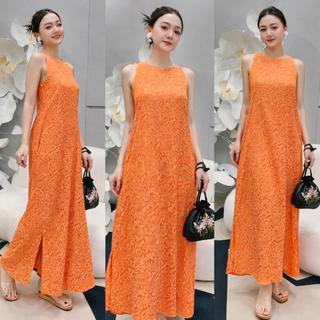 Váy suông maxi ba lỗ basic màu sang chất gấm lụa,Váy dáng suông đi biển chụp hình,Đầm dáng dài có túi mặc nhàVD03-BIATON