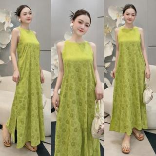 Váy suông sát nách dáng dài màu trơn basic, Váy lụa dáng suông maxi đi biển, Đầm ba lỗ có túi sang chảnh VD03 - BIATON