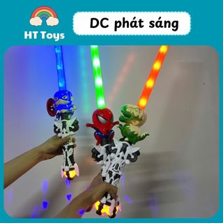 Đồ chơi ánh sáng chủ đề khủng long, spiderman, siêu anh hùng ngộ nghĩnh HT Toys