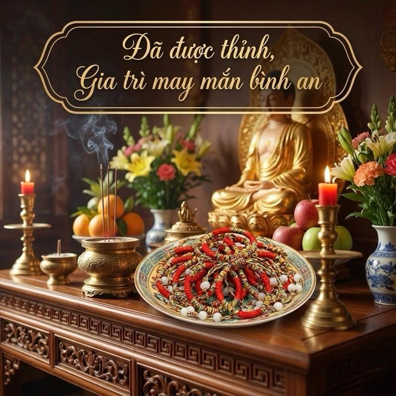 Vòng chỉ đỏ, dây đeo tay ( ĐÃ THỈNH ) mang lại may mắn bình an, món quà ý nghĩa cho người thân