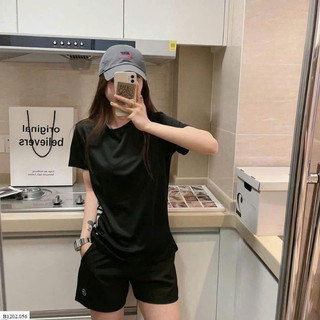 Set Bộ Đồ Nữ Joie Trendy Áo Thun Cộc Tay Quần Short Thể Thao Kiểu Dáng Basic Năng Động Mặc Nhà Đi Chơi [Size S-2XL]