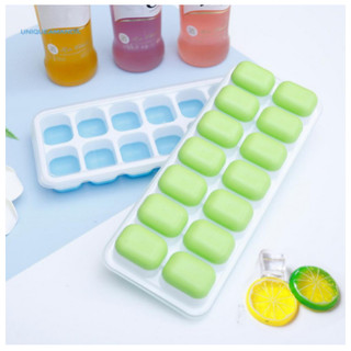 Khay Làm Đá Ô Vuông 14 Viên, Khay Đá Silicone 14 Ô Làm Thạch Làm Đá Tiện Lợi Có Nắp Chống Mùi