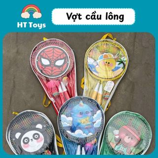 Bộ vợt cầu lông trẻ em tặng kèm 1 quả cầu 1 quả bóng hàng loại đẹp chắc chắc HT Toys