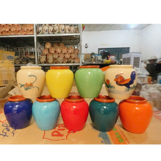 Lu Bia Gốm 500mL Có 14 Màu Cực Xinh Trág Men 2Mặt - Dùng Uống Bia - Cắm Hoa - Decord - Đựng Nước Trái Cây - Men Bóng Đẹp