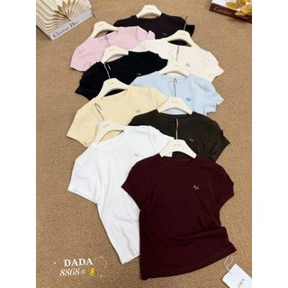 Áo phông xước tag ngựa co giãn