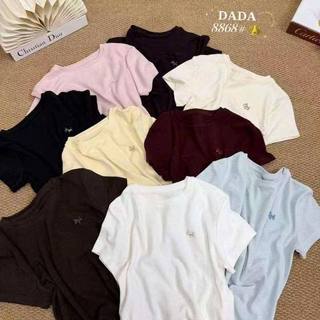 Áo phông xước tag ngựa co giãn