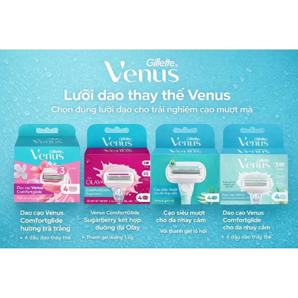 Lưỡi Dao Cạo lông cho nữ Venus Olay/Delexe Smooth/ Extra Smoth | Shopee