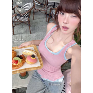 Áo ba lỗ rách phối màu