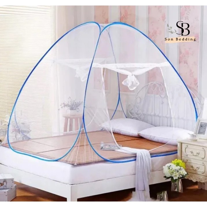 ( Hỏa tốc HCM ) Mùng xếp gọn, mùng bung, Đỉnh nhọn, Đỉnh vuông, xếp gọn nhiều kích thước