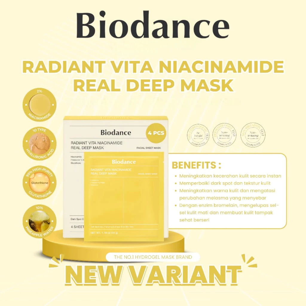Mặt Nạ Thạch Biodance Real Deep Mask Chính Hãng Căng Bóng Sáng Da Hàn Quốc
