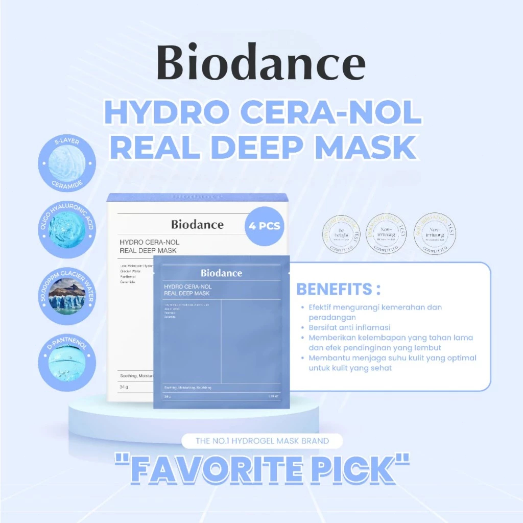 Mặt Nạ Thạch Biodance Real Deep Mask Chính Hãng Căng Bóng Sáng Da Hàn Quốc