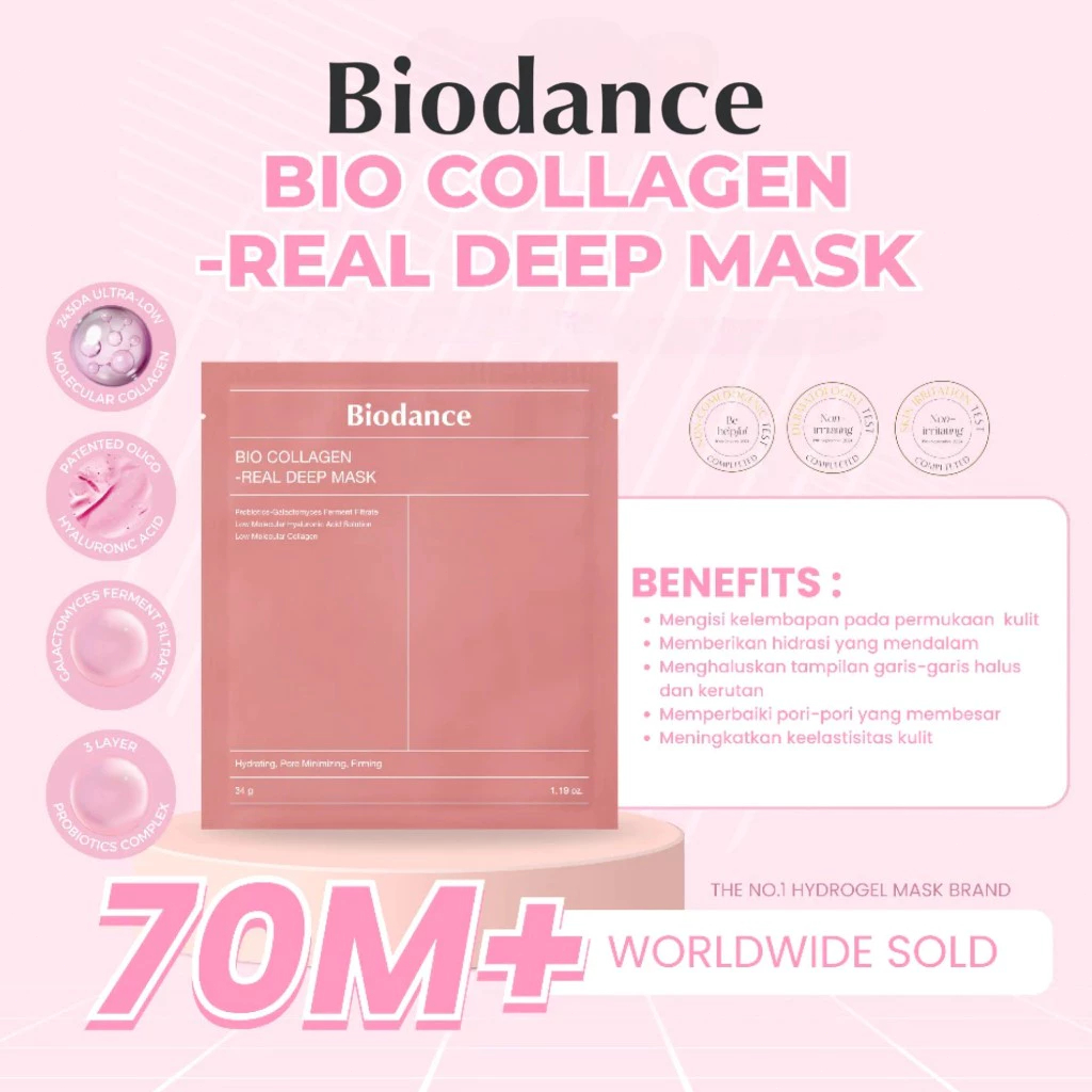 Mặt Nạ Thạch Biodance Real Deep Mask Chính Hãng Căng Bóng Sáng Da Hàn Quốc