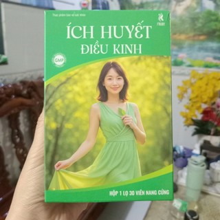 Viên uống Ích Huyết Điều Kinh, ngừa - bổ khí huyết, hỗ trợ điều hoà kinh nguyệt, hộp 30 viên